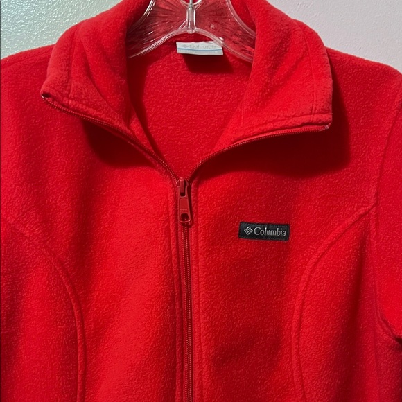 Columbia sports wear Vibrant Red Fleece Jacket - Picture 2 of 7
